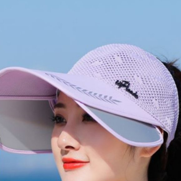 Ladies Knitted Sun Hat Korean Style Cycling Empty Top main image 2
